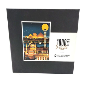 Lantern Cairo Artwork Jigsaw Puzzle‎ 1000 pc Gold Pyramid Egypt Skyline